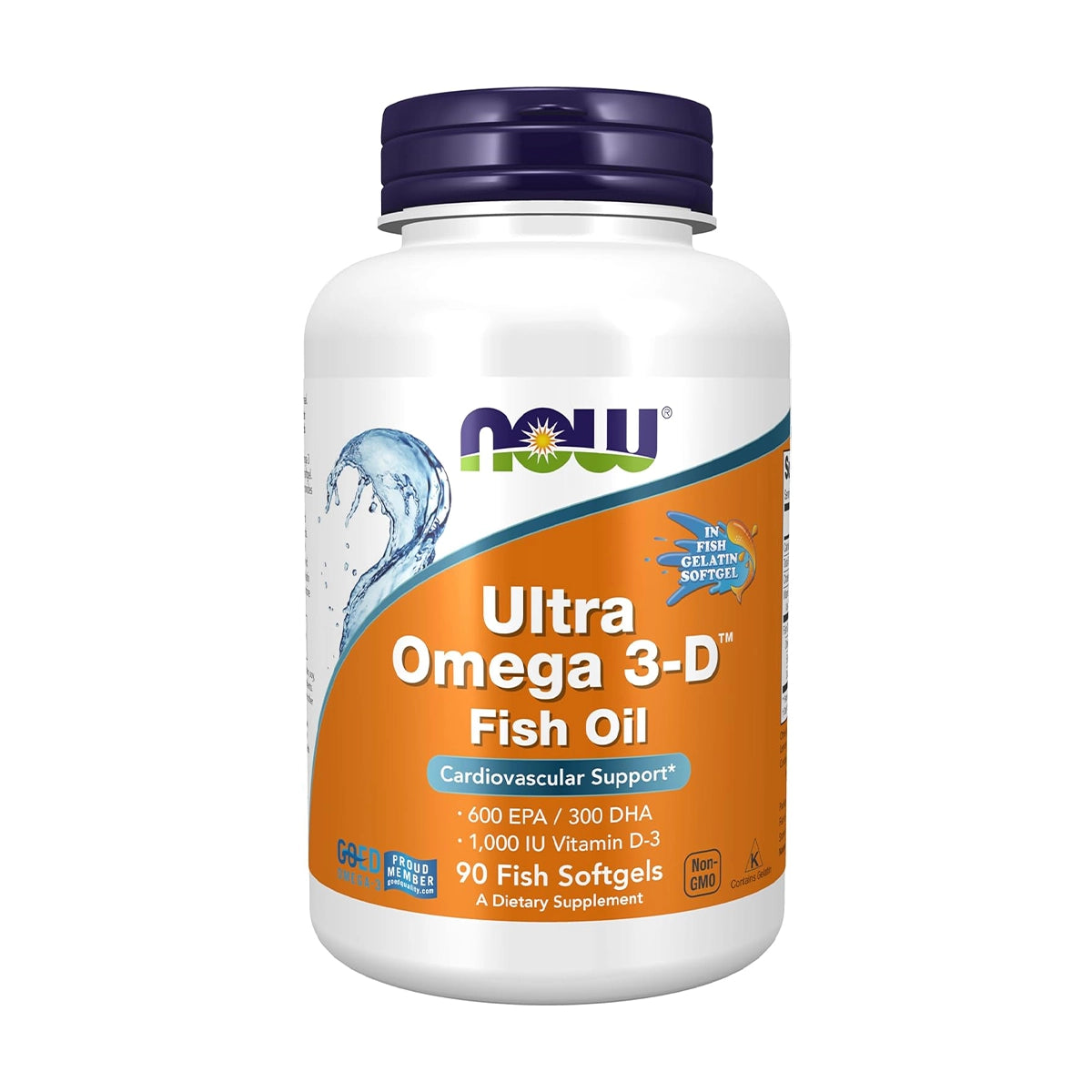 ألترا أوميجا 3 مع فيتامين د Now Ultra Omega 3D — 90 سوفت جيل