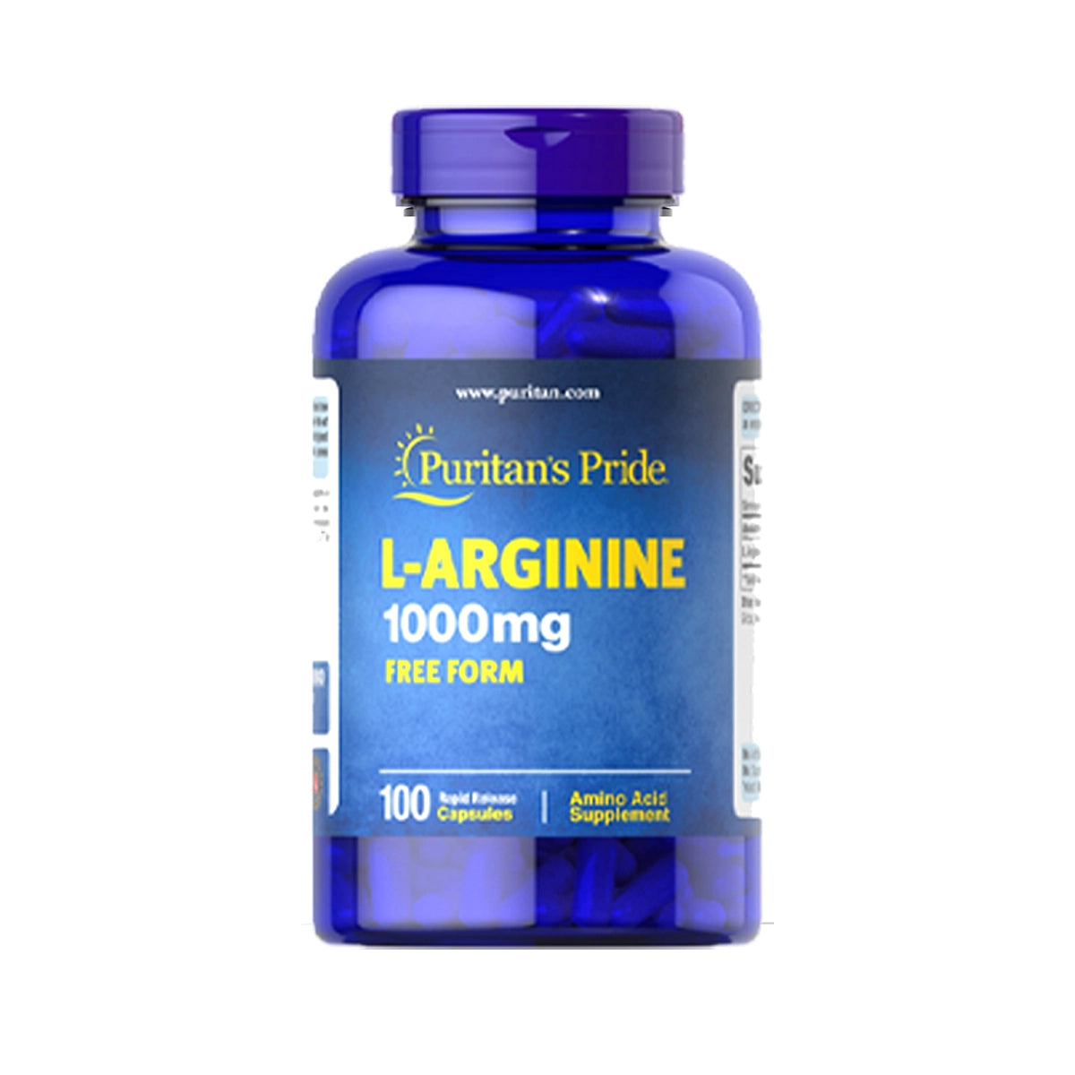 إل-أرجينين Puritan's Pride L-Arginine 1,000 مجم — 100 كبسولة