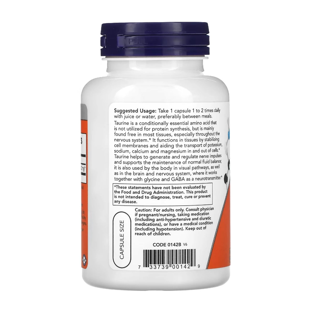 تورين Now Taurine 1,000 مجم — 100 كبسولة