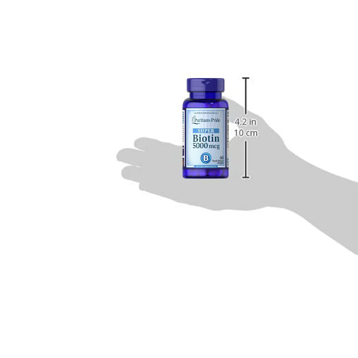 بيوتين Puritan's Pride Biotin 5,000 مكجم — 60 سوفت جيل