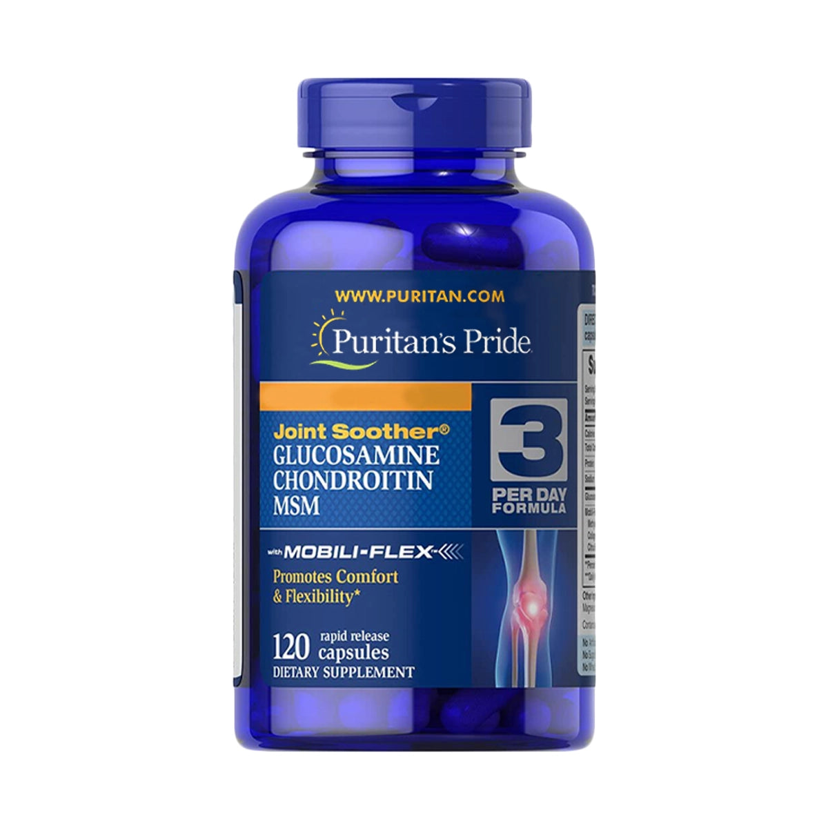 جلوكوزامين وكوندرويتين Puritan's Pride Glucosamine Chondroitin Complex — 120 كبسولة
