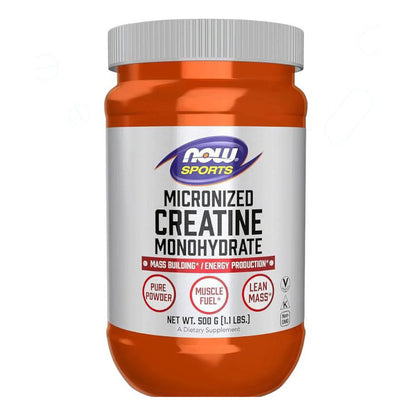 كرياتين مونوهيدرات ميكرونايزد NOW Creatine Monohydrate — 500 جم