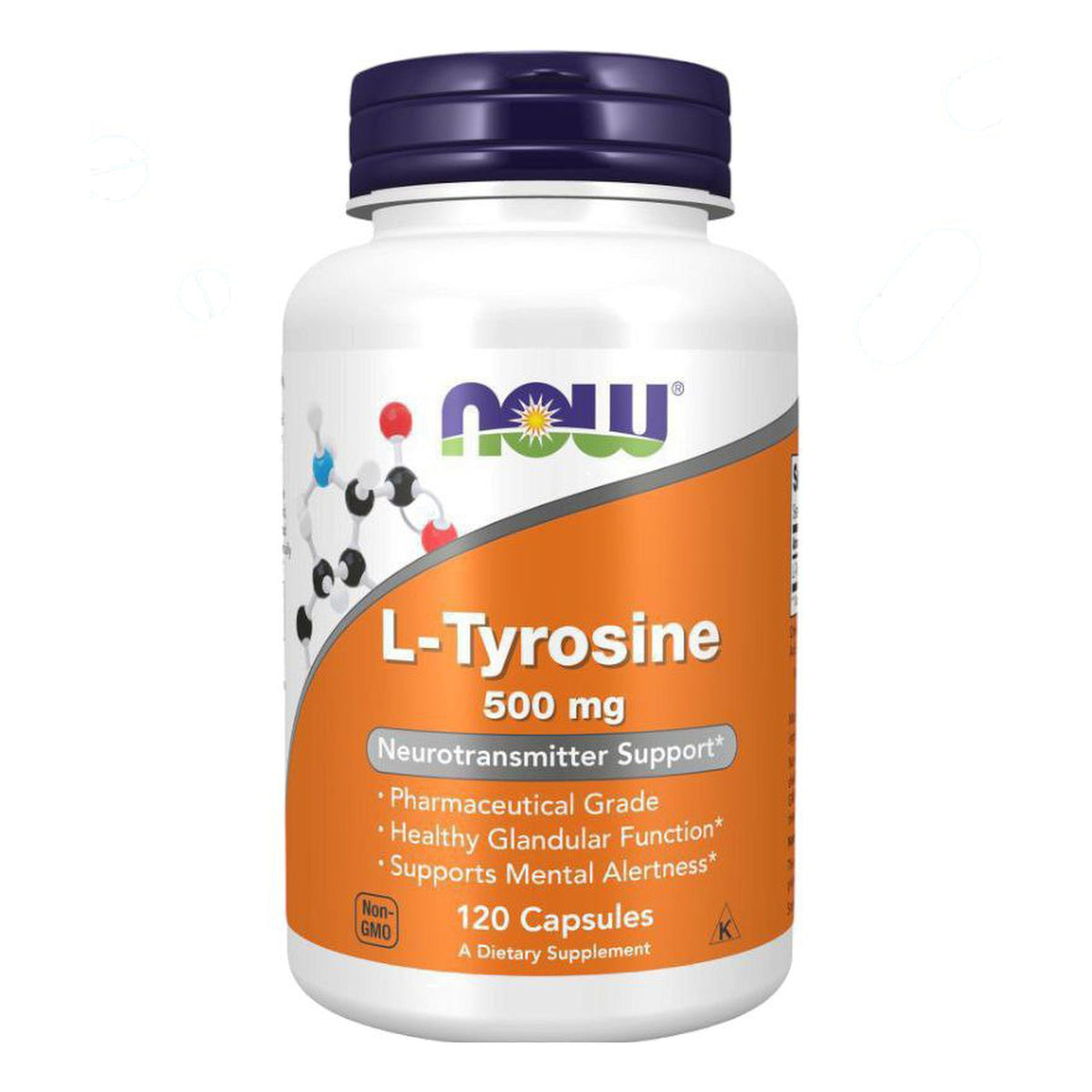 إل-تيروسين NOW L-Tyrosine 500 مجم — 120 كبسولة