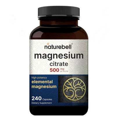 مغنيسيوم سترات NatureBell Magnesium Citrate — 240 كبسولة