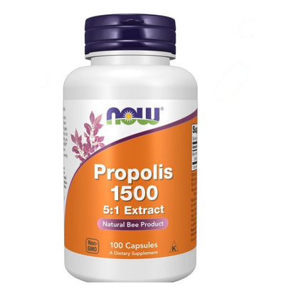 بروبوليس (صمغ النحل) NOW Propolis 1500 — 100 كبسولة