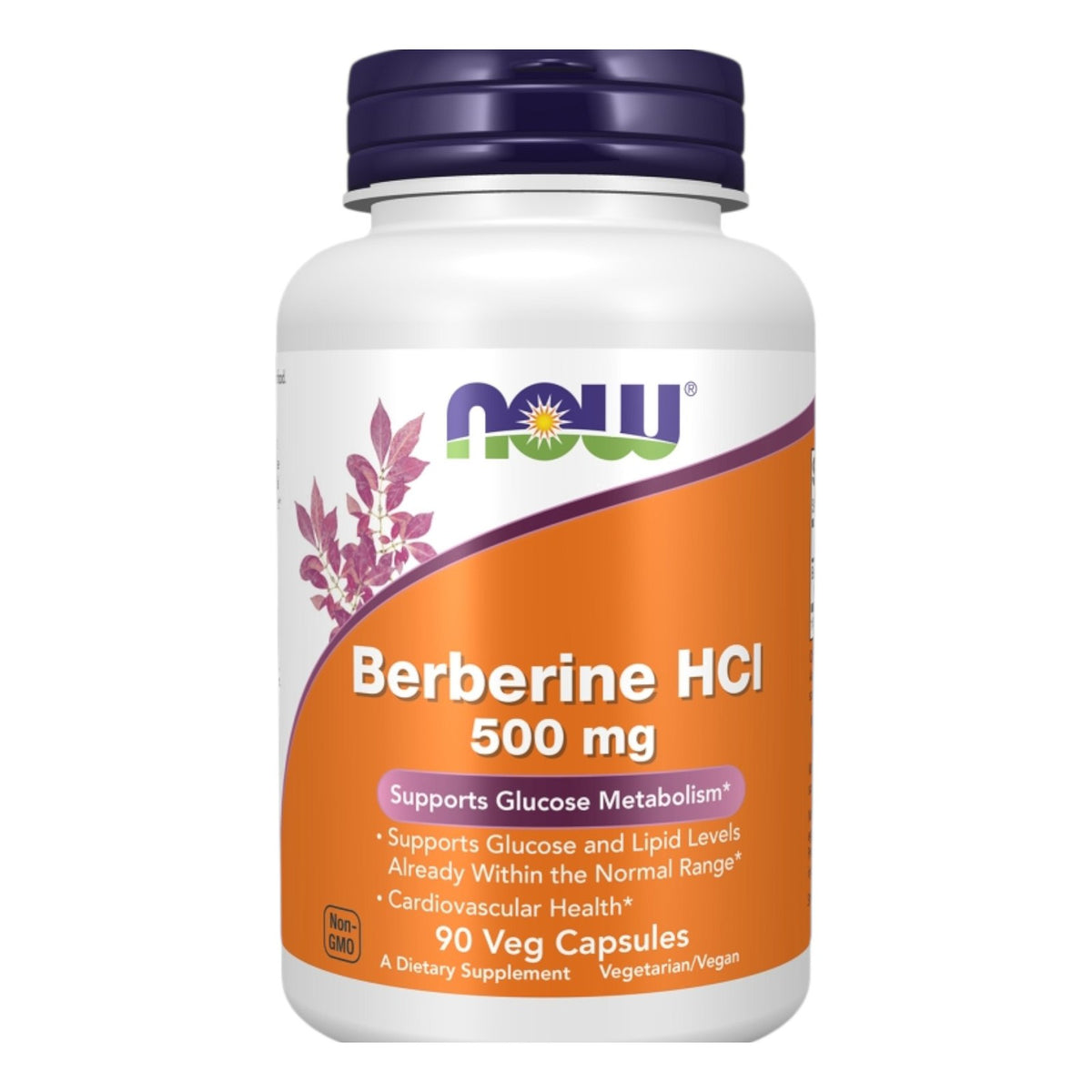 بربرين هيدروكلوريد NOW Berberine HCl 500 مجم — 90 كبسولة