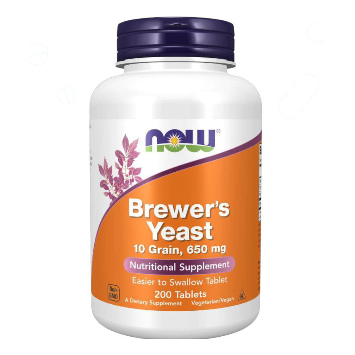 خميرة البيرة NOW Brewer's Yeast 650 مجم — 200 قرص