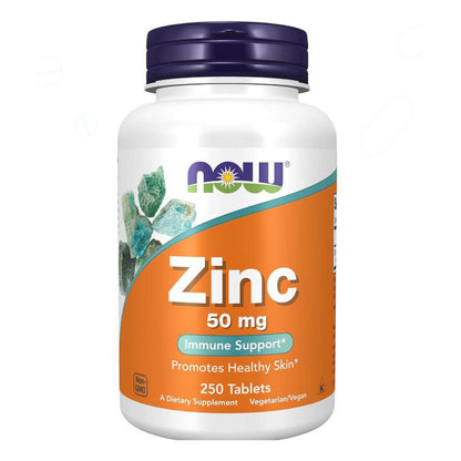 زنك NOW Zinc 50 مجم — 250 قرص