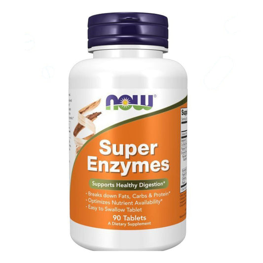 سوبر إنزيم أقراص NOW Super Enzymes — 90 قرص