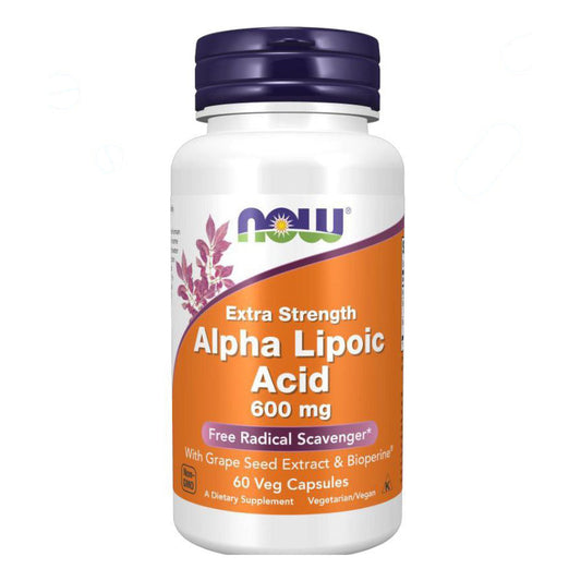حمض ألفا ليبويك NOW Alpha Lipoic Acid 600 مجم — 60 كبسولة