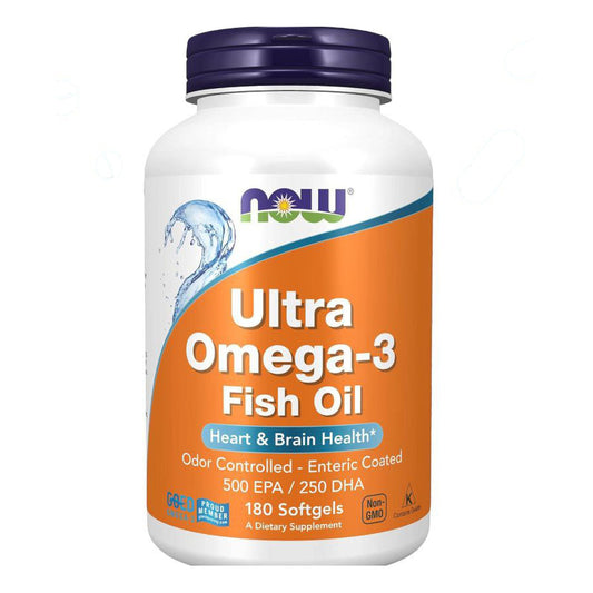 ألترا أوميجا 3 NOW Ultra Omega-3 — 180 سوفت جيل