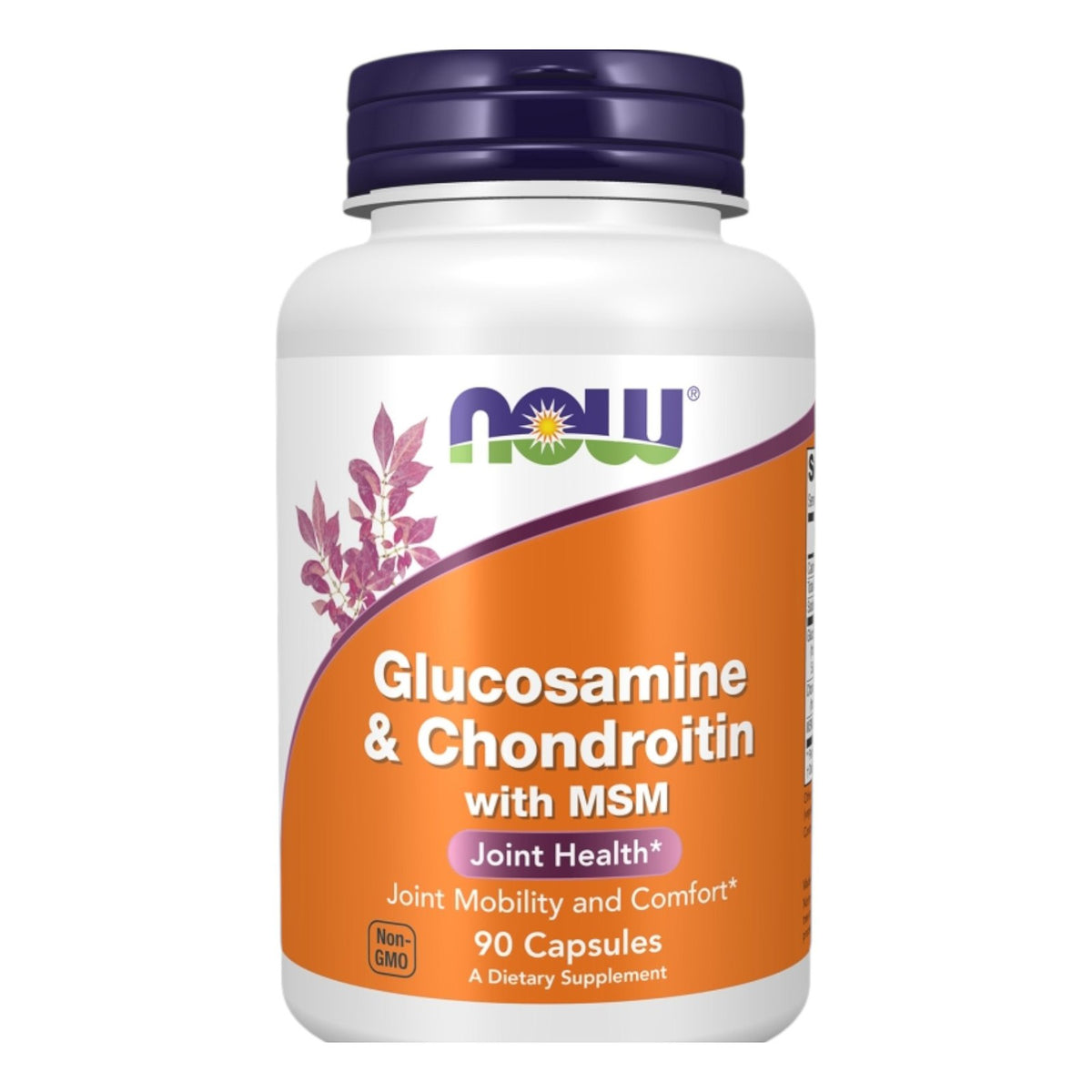 جلوكوزامين وكوندرويتين مع MSM NOW Glucosamine & Chondroitin with MSM — 90 كبسولة