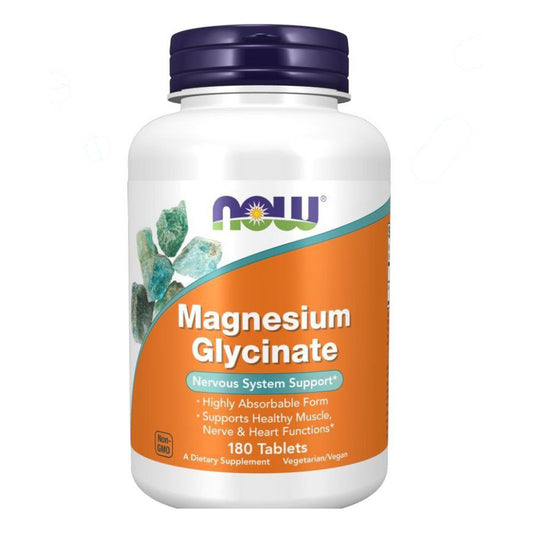 مغنيسيوم جليسينات NOW Magnesium Glycinate — 180 قرص