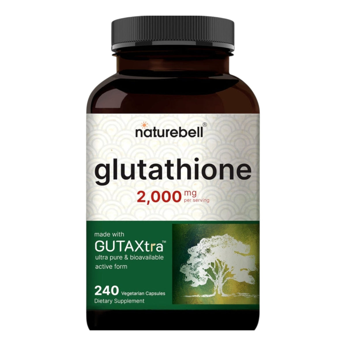 جلوتاثيون مخفض NatureBell Glutathione 500 مجم — 240 كبسولة