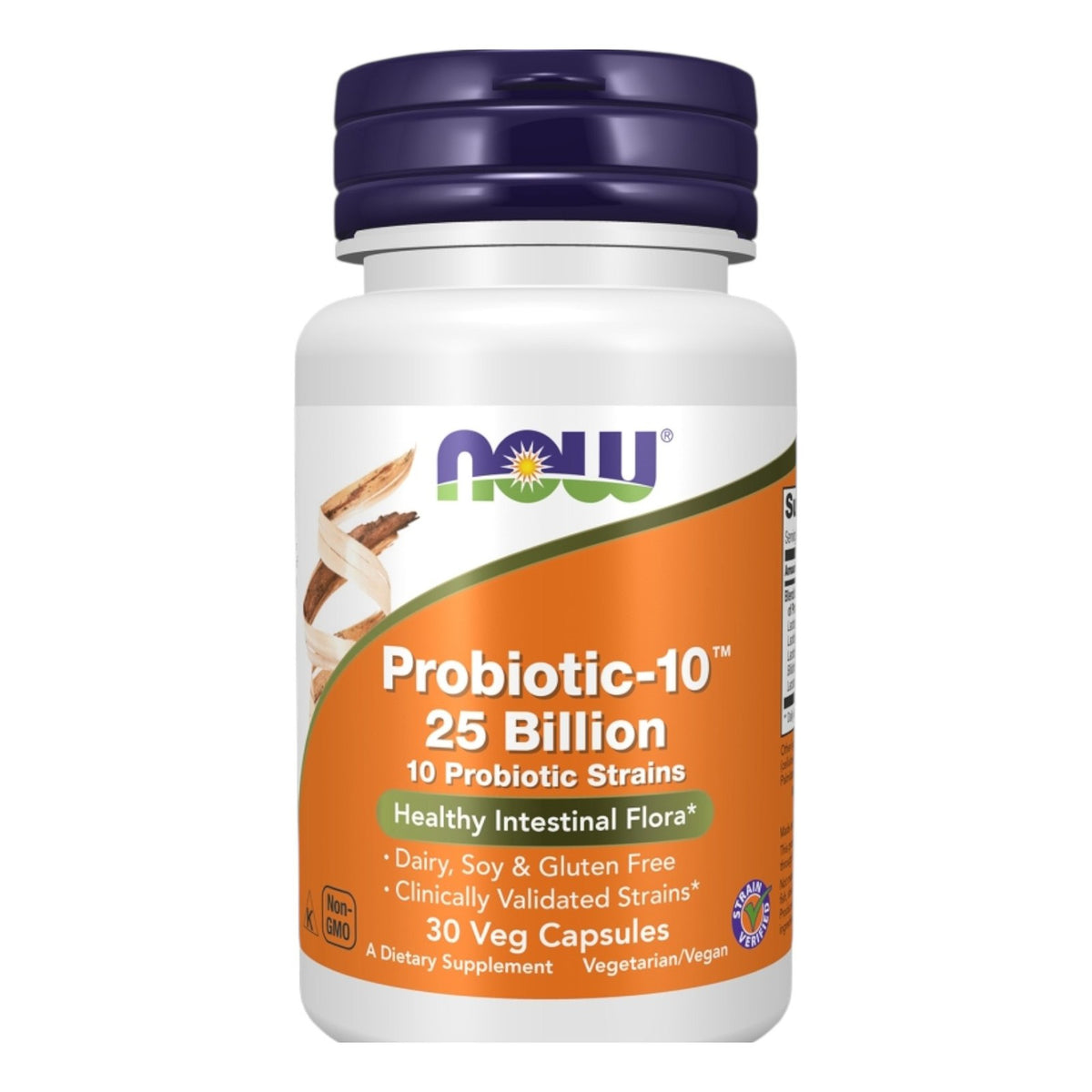 بروبيوتيك-10 NOW Probiotic-10 25 مليار — 30 كبسولة