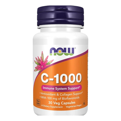 فيتامين سي 1000 مع البيوفلافونويد NOW Vitamin C-1000 1,000 مجم — 30 كبسولة