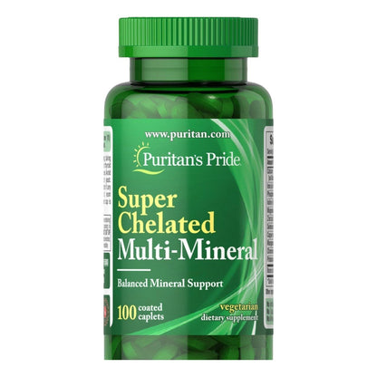 مالتي مينرال Puritan's Pride Chelated Multi Mineral — 100 قرص