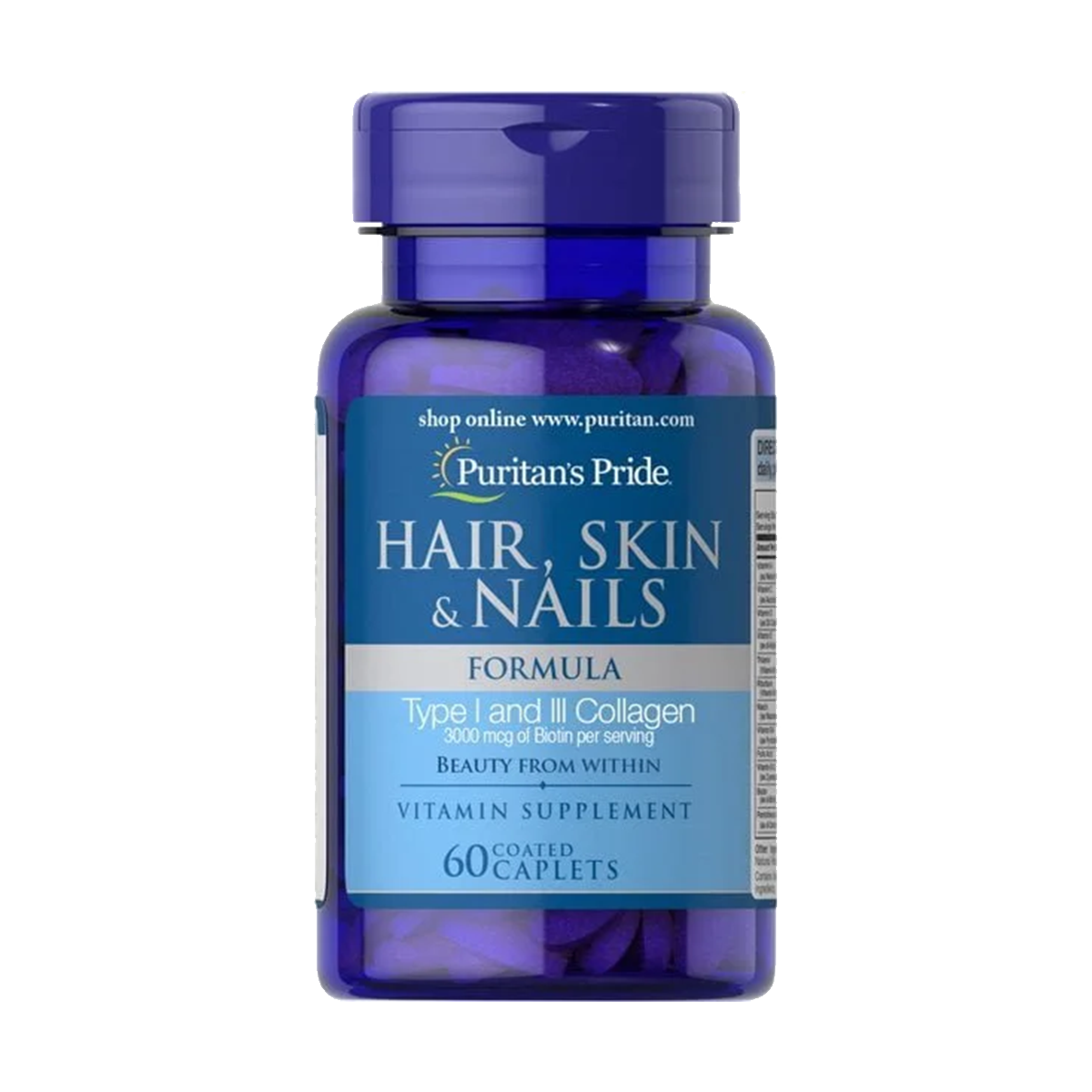هير سكين نيلز Puritan's Pride Hair Skin Nails — 60 قرص
