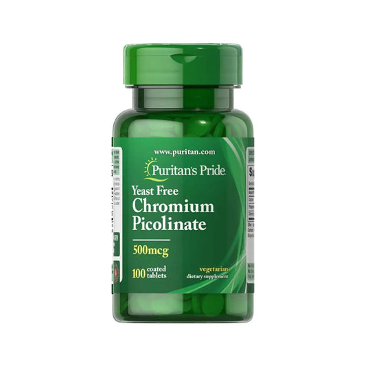 كروميوم Puritan's Pride Chromium Picolinate 500 مكجم — 100 قرص