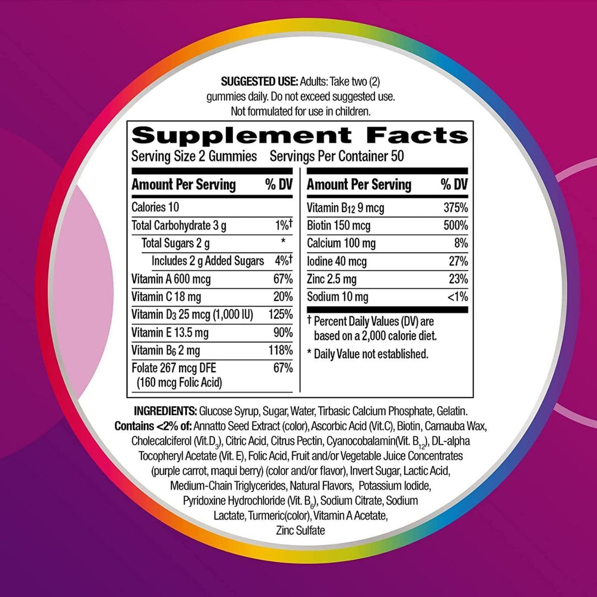 سنترم جيلي للسيدات Centrum MultiGummies Women — 170 جيلي