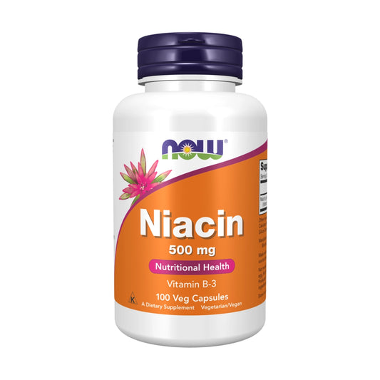 دواء نياسين Now Niacin 500 مجم — 100 كبسولة