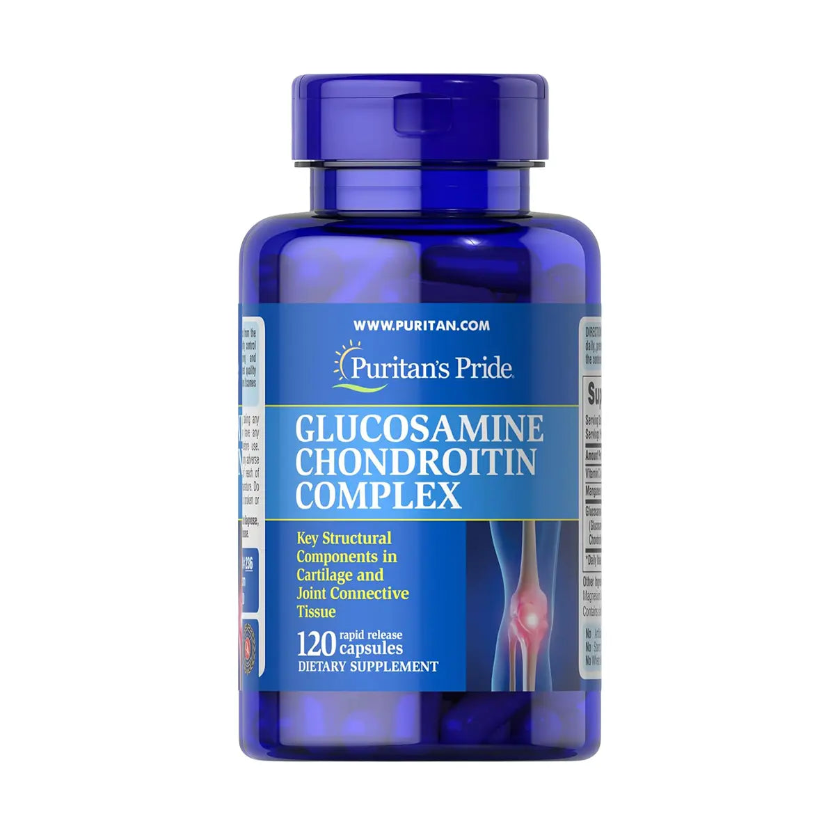 جلوكوزامين وكوندرويتين Puritan's Pride Glucosamine Chondroitin Complex — 120 كبسولة