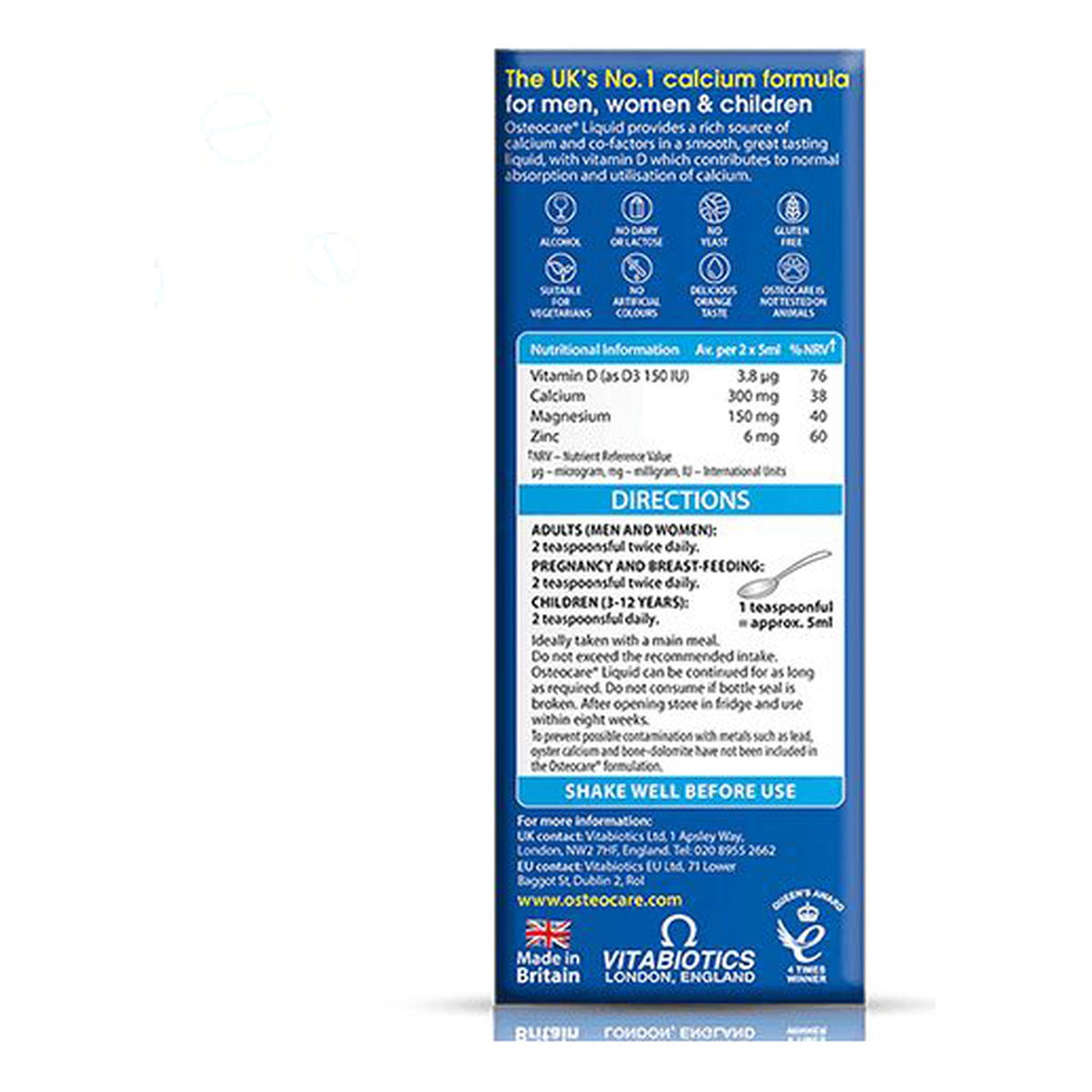أوستيوكير شراب Vitabiotics Osteocare Liquid — 200 مل