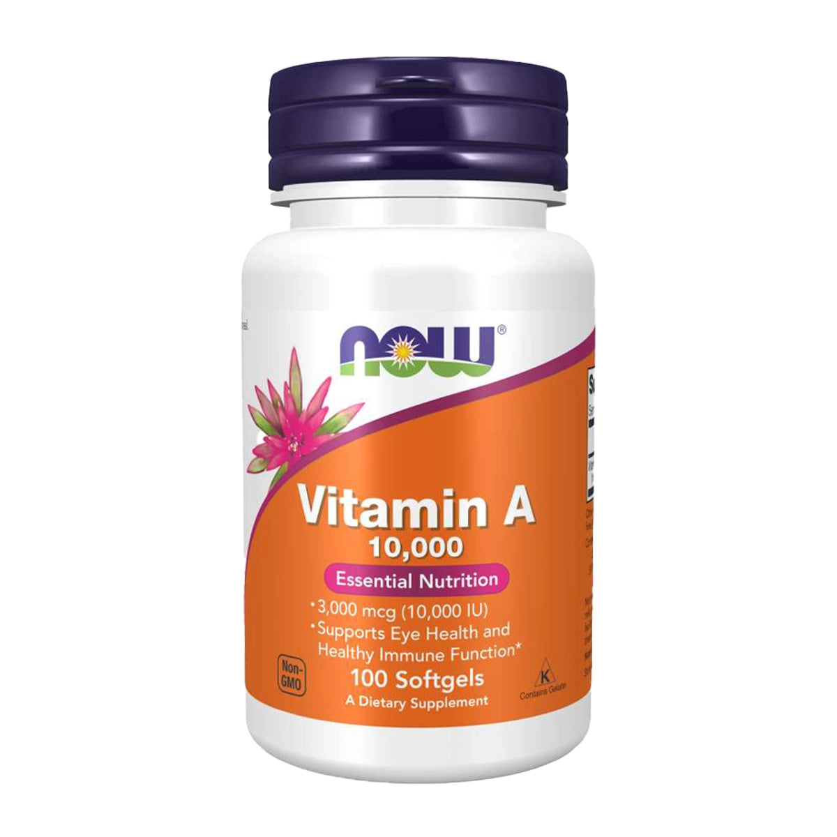 فيتامين أ Now Vitamin A 10,000 وحدة — 100 سوفت جيل