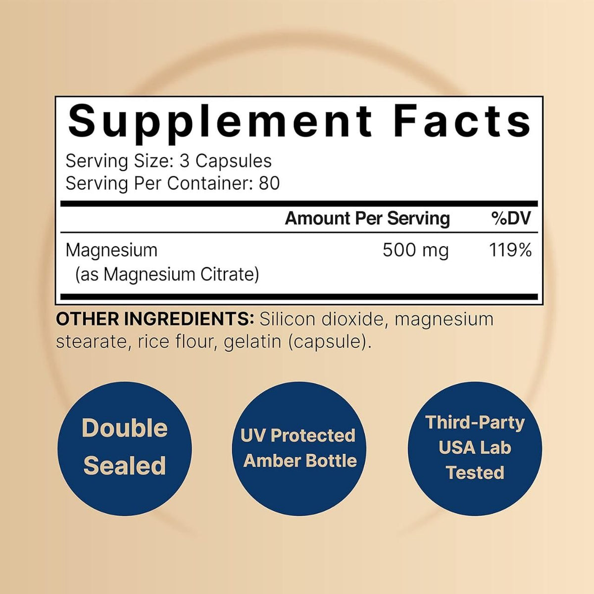مغنيسيوم سترات NatureBell Magnesium Citrate — 240 كبسولة