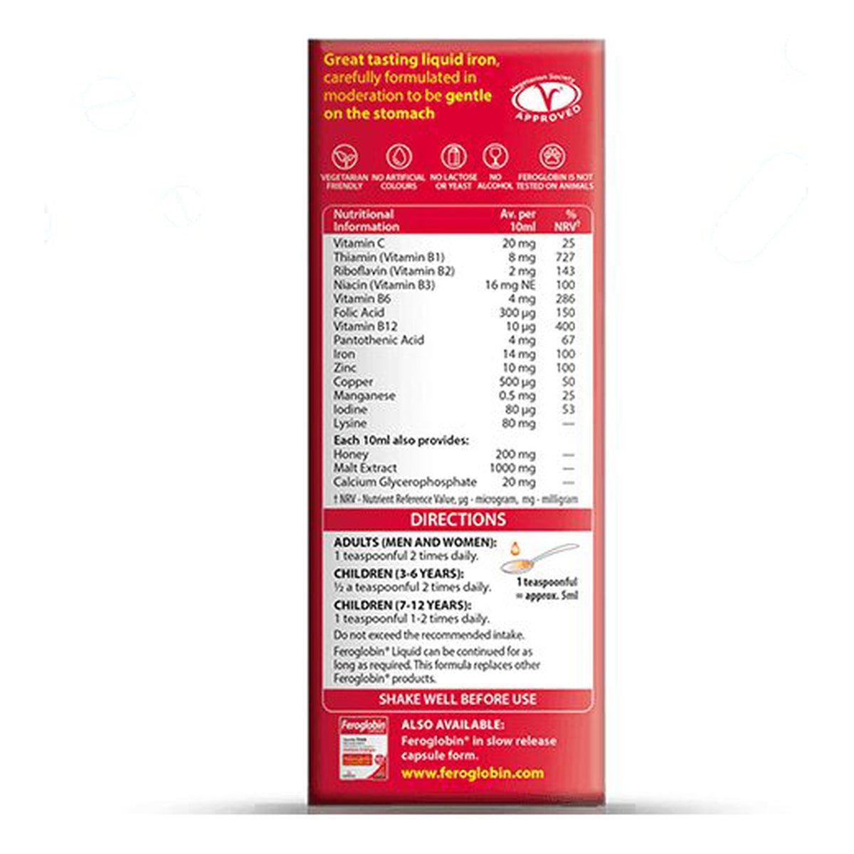 فيروجلوبين شراب Vitabiotics Feroglobin Liquid — 200 مل