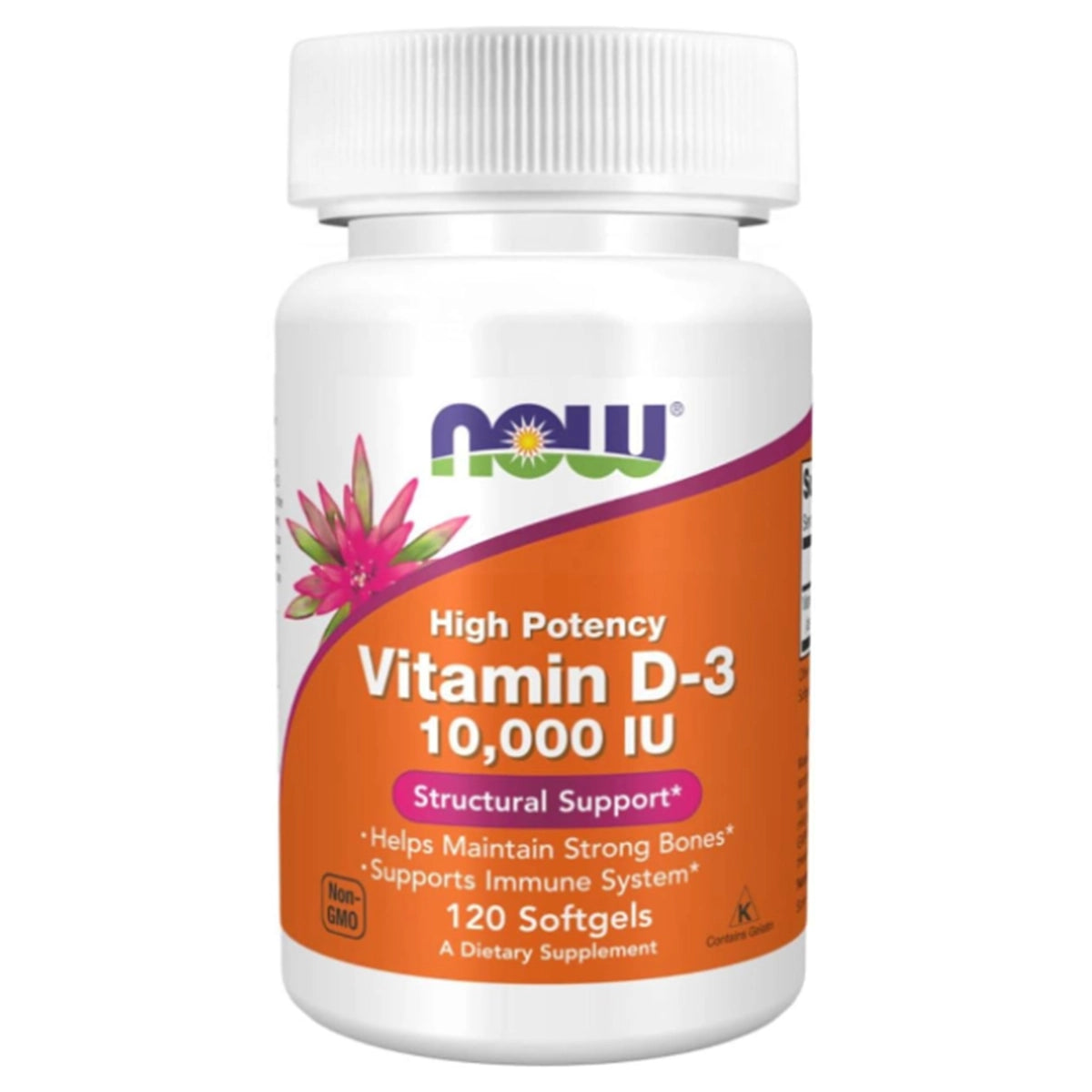 فيتامين د Now Vitamin D3 10,000 وحدة — 120 سوفت جيل
