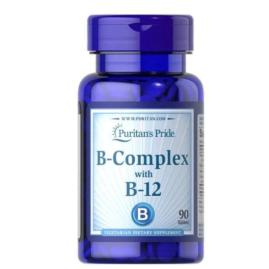 بي كومبلكس مع ب12 Puritan's Pride B Complex — 90 قرص