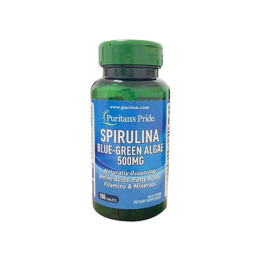 سبيرولينا Puritan's Pride Spirulina 500 مجم — 100 قرص