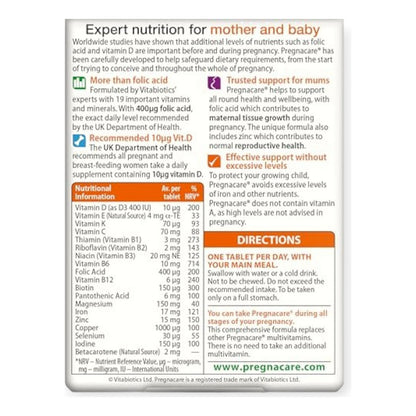 بريجناكير أوريجينال للحوامل Vitabiotics Pregnacare Original — 30 قرص