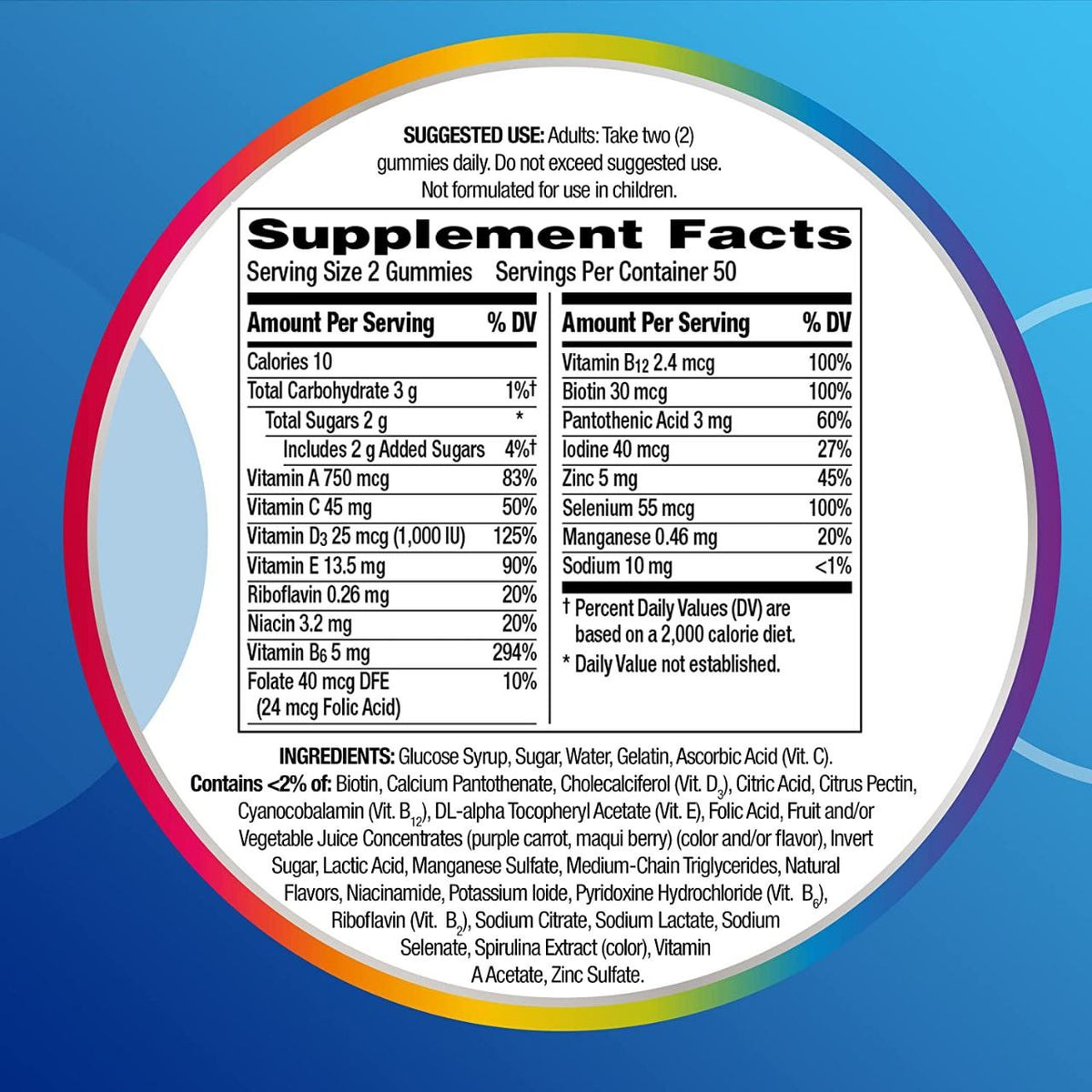 سنترم جيلي للرجال Centrum MultiGummies Men — 170 جيلي