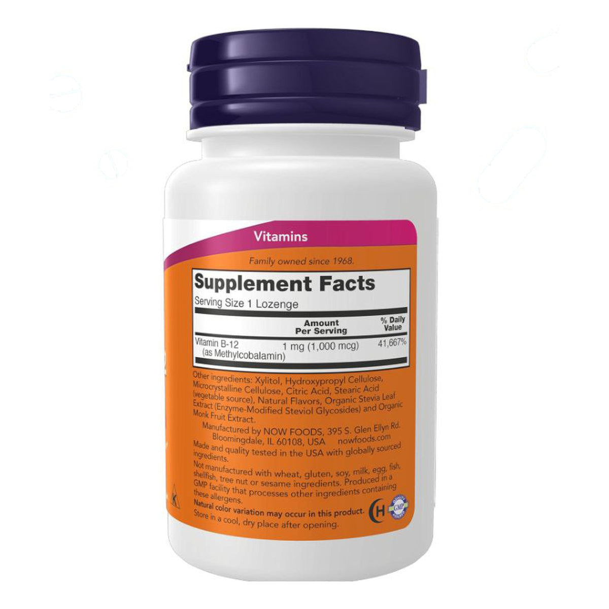 ميثيل ب12 NOW Methyl B-12 1,000 مكجم — 100 قرص استحلاب
