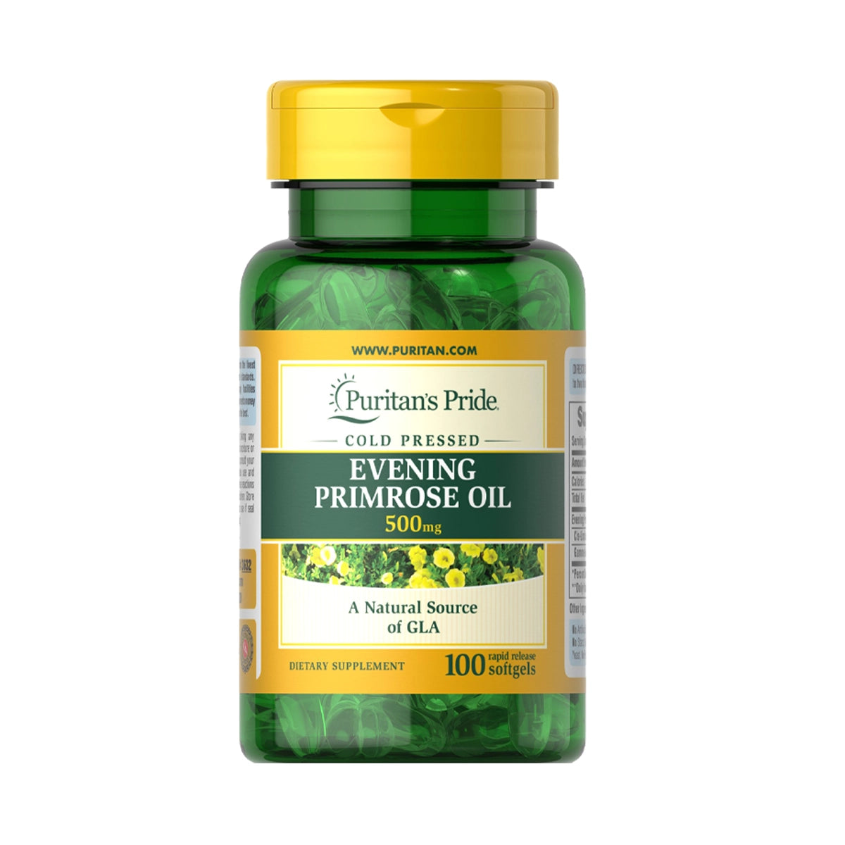 زيت زهرة الربيع المسائية Puritan's Pride Evening Primrose 500 مجم — 100 سوفت جيل