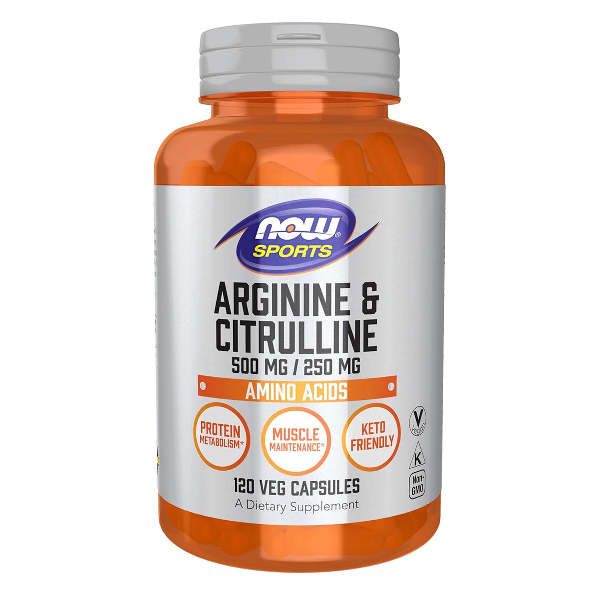 إل-أرجينين وسيترولين Now L-arginine & Citrulline — 120 كبسولة
