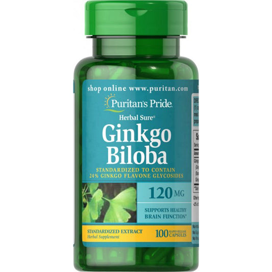 جينكو بيلوبا Puritan's Pride Ginkgo Biloba — 100 كبسولة