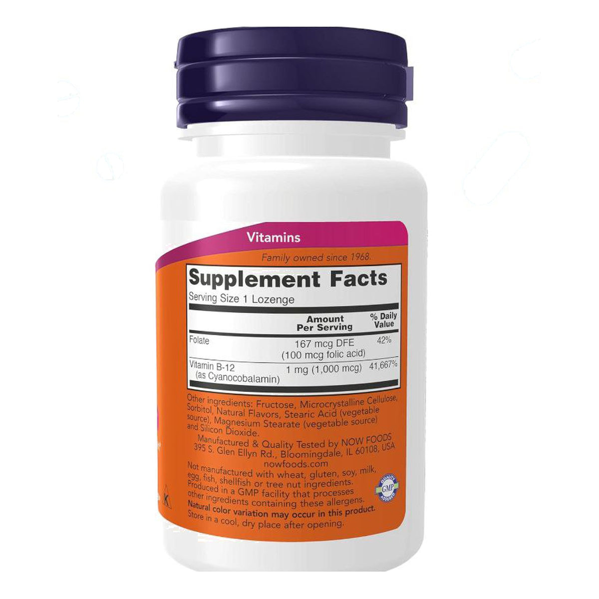 فيتامين ب12 NOW Vitamin B12 1,000 مكجم — 100 قرص استحلاب