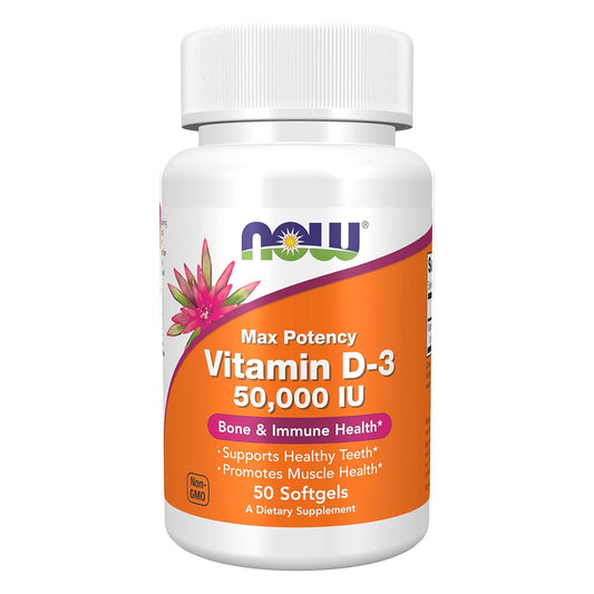فيتامين د Now Vitamin D3 50,000 وحدة — 50 سوفت جيل