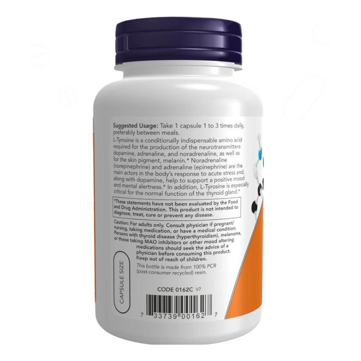 إل-تيروسين NOW L-Tyrosine 500 مجم — 120 كبسولة