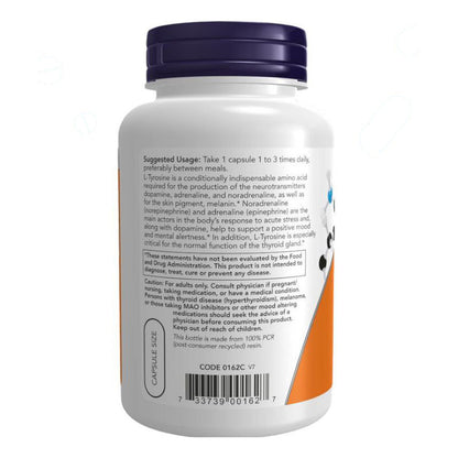 إل-تيروسين NOW L-Tyrosine 500 مجم — 120 كبسولة