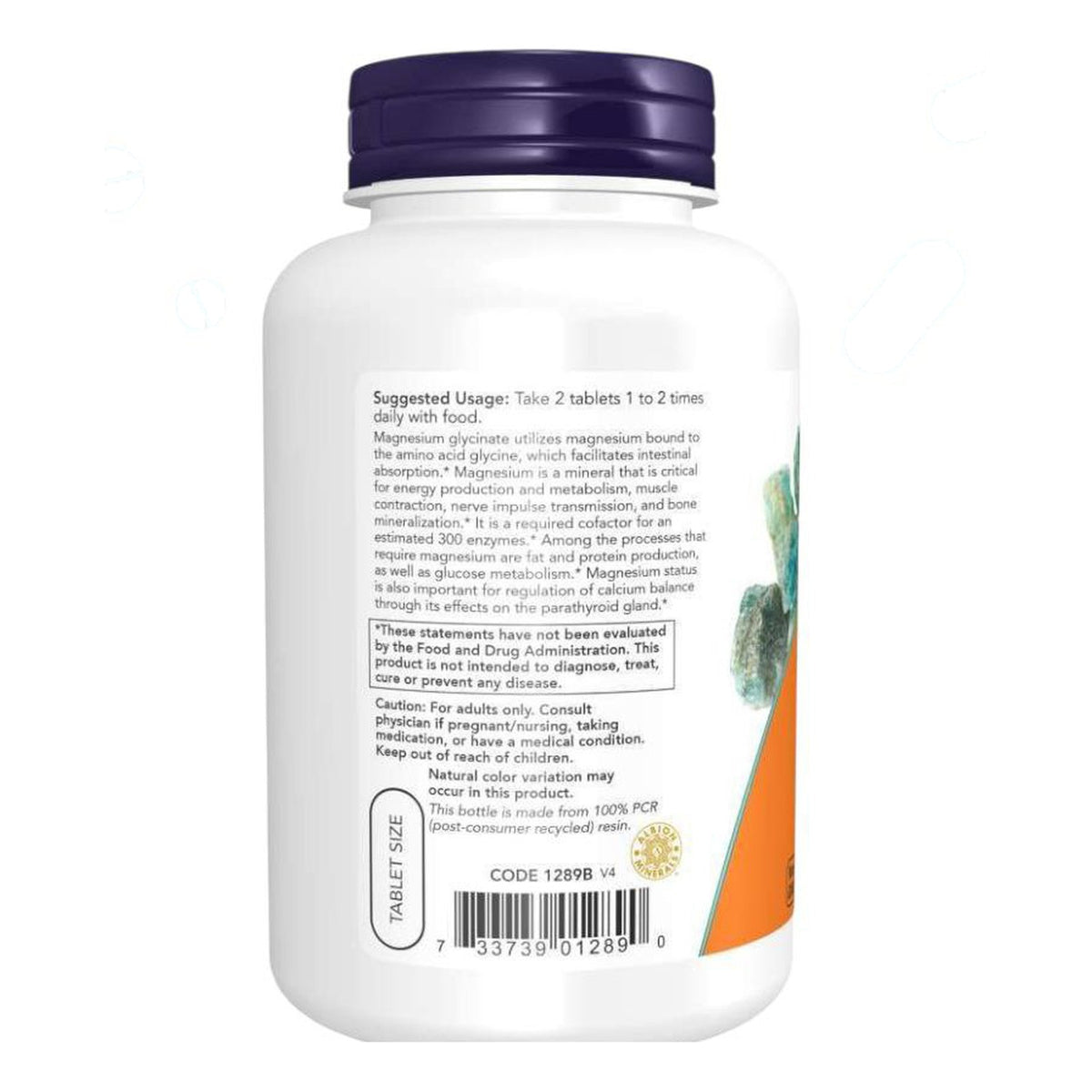 مغنيسيوم جليسينات NOW Magnesium Glycinate — 180 قرص