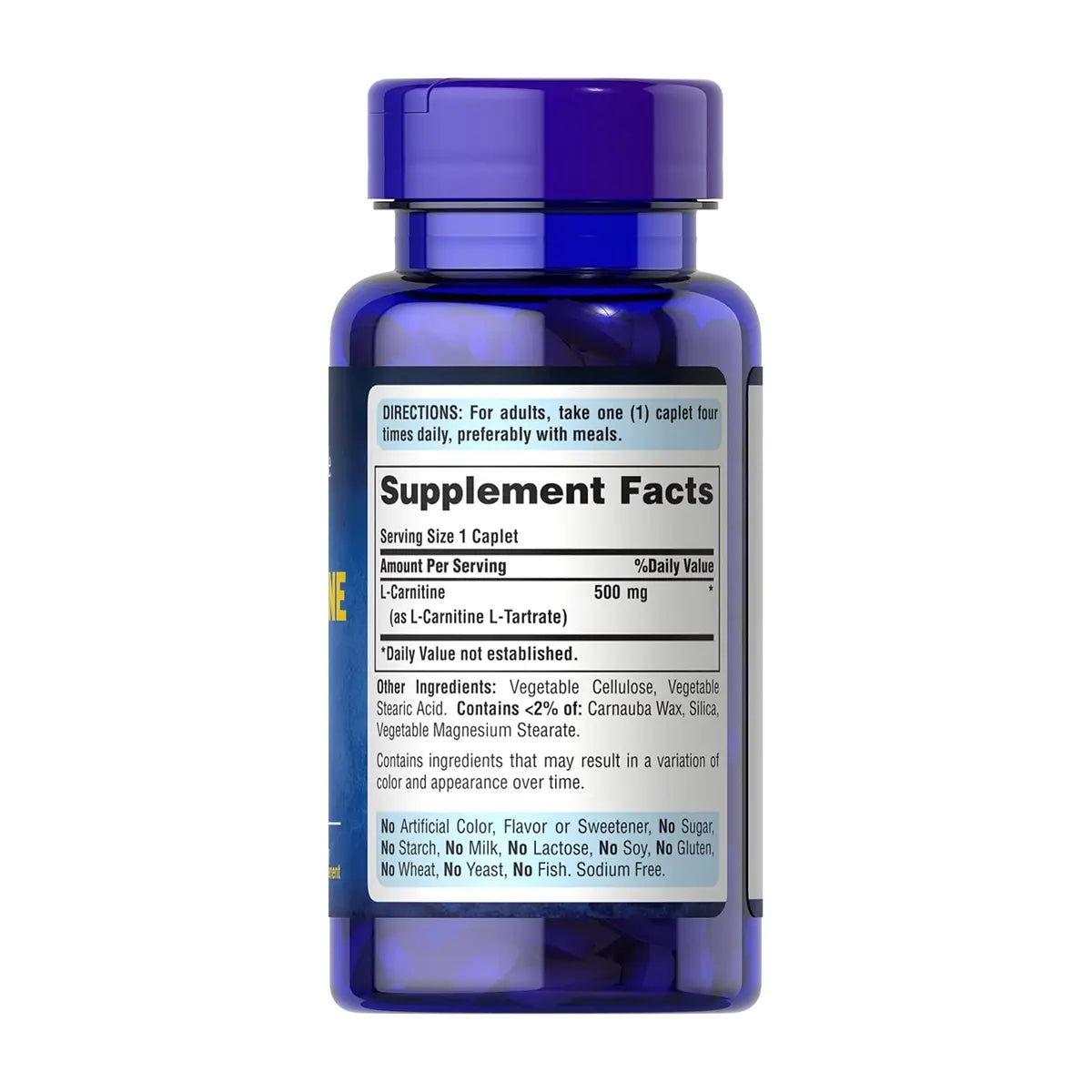 إل-كارنيتين Puritan's Pride L-Carnitine 500 مجم — 60 قرص