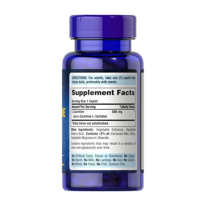 إل-كارنيتين Puritan's Pride L-Carnitine 500 مجم — 60 قرص
