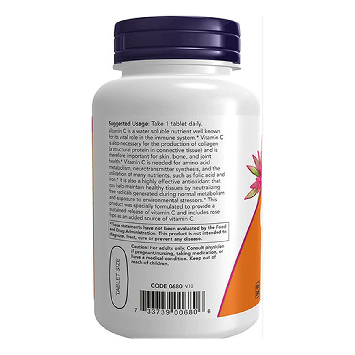فيتامين سي 1000 مع ثمر الورد NOW Vitamin C-1000 with Rose Hips 1,000 مجم — 100 قرص