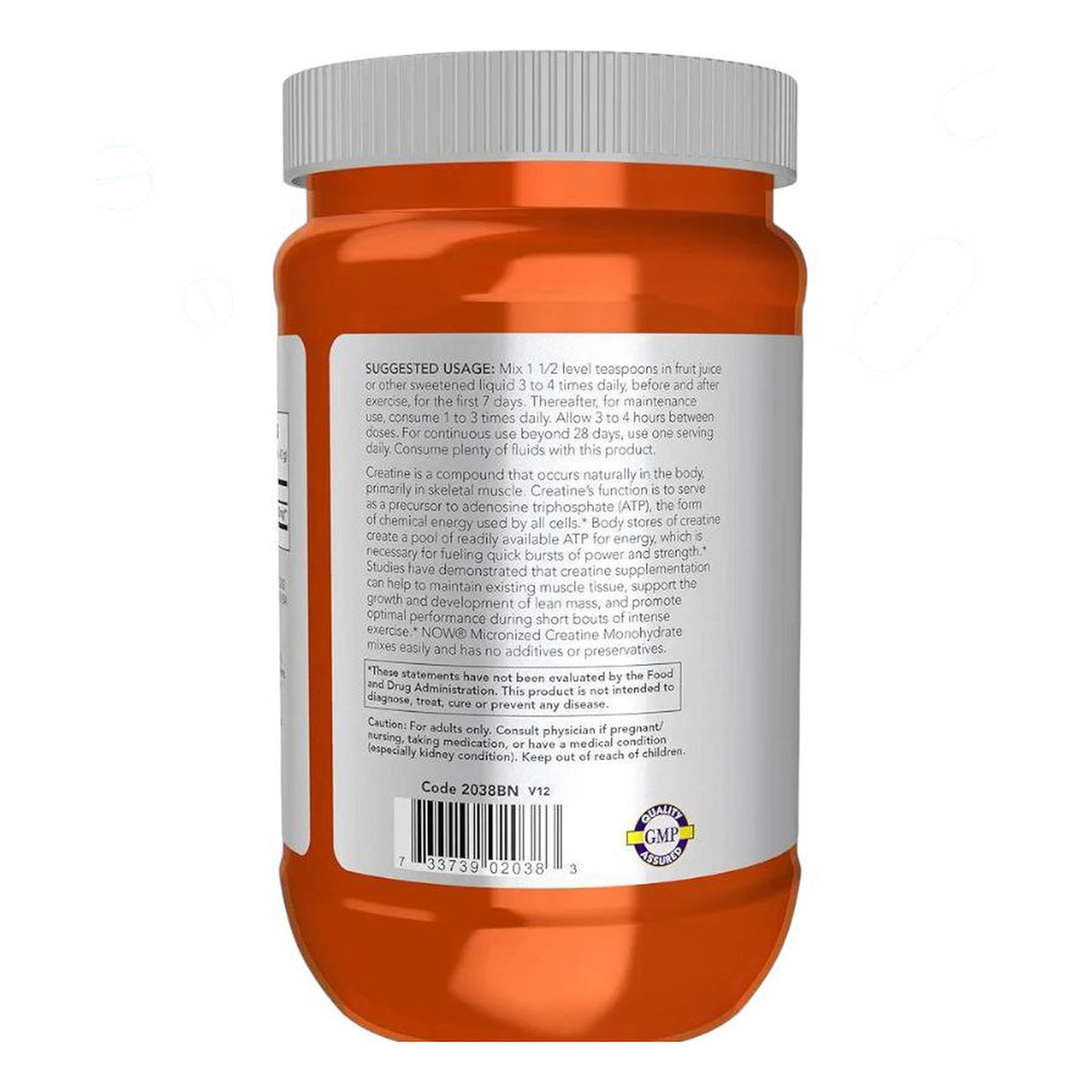 كرياتين مونوهيدرات ميكرونايزد NOW Creatine Monohydrate — 500 جم