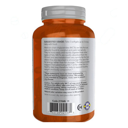 زيت MCT NOW MCT Oil 1,000 مجم — 150 سوفت جيل