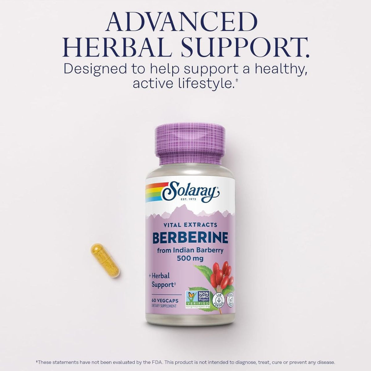 بربرين Solaray Berberine 500 مجم — 60 كبسولة